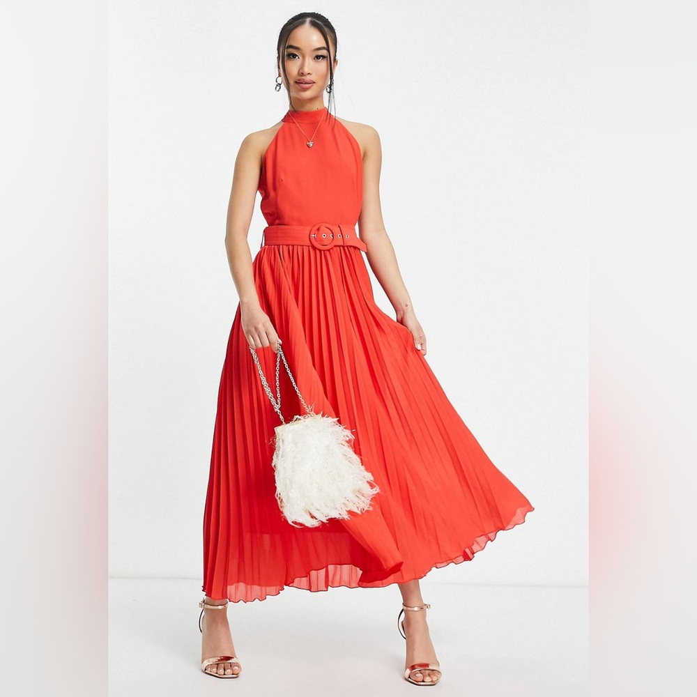 Pleated maxi dress from ASOS